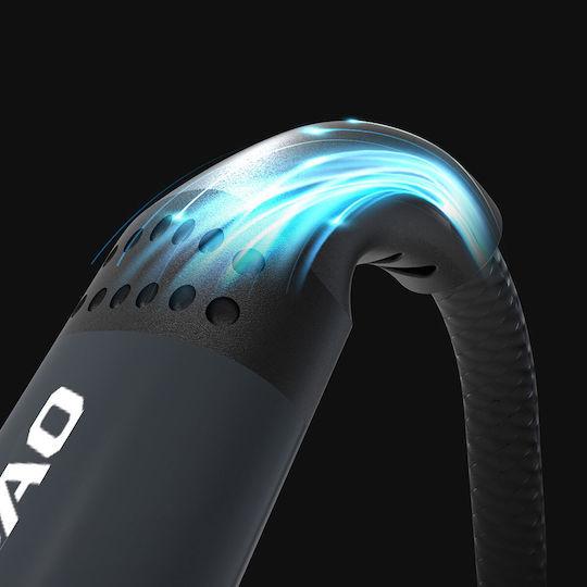 Dudao Braided USB 2.0 Cable USB-C male - USB-A Μαύρο 1.2m 304004-181520
