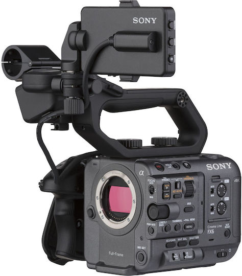Sony Βιντεοκάμερα FX6 4K UHD @ 120fps Αισθητήρας CMOS Αποθήκευση σε Κάρτα Μνήμης με Οθόνη Αφής 3.5" και HDMI / WiFi