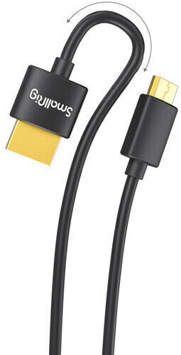 SmallRig HDMI 2.0 Premium High Speed 4K 60Hz HDR Cable HDMI male - mini HDMI male 0.55m Μαύρο