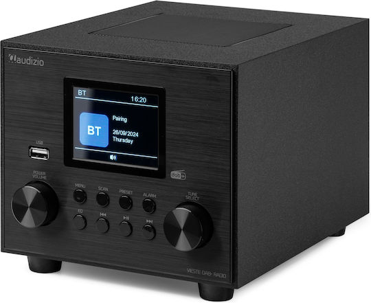 Audizio Vieste Επιτραπέζιο Ραδιόφωνο Ρεύματος DAB+ με Bluetooth και USB Black