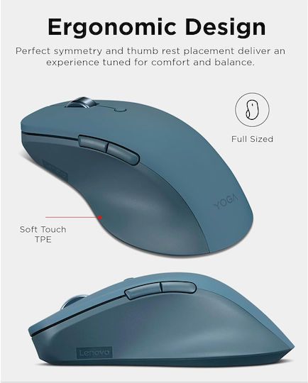 Lenovo Yoga Pro Wireless Ergonomic Mouse Tidal Teal