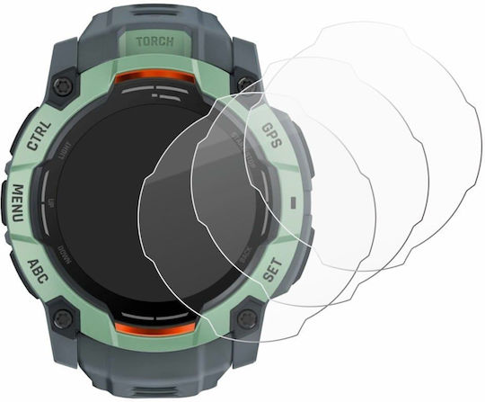 Brotect Airglass Displayschutzfolie für das Garmin Instinct 3 50 mm 3Stück