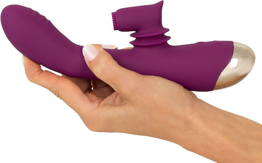Javida 2 Function Δονητής Rabbit 22.3cm Λιλά