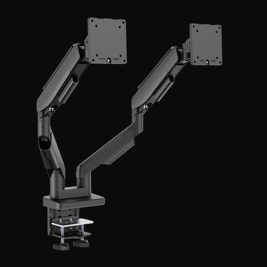 LC-Power LC-EQ-A34B-D Βάση Γραφείου για 2 Οθόνες έως 34" με Βραχίονα