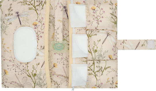 Kikka Boo Fabric Diaper and Baby Wipes Holder Garden Beige 31108060081