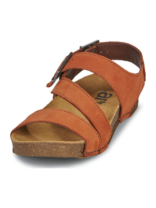 Flache Sandalen für Damen in Braun Farbe