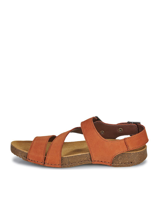 Flache Sandalen für Damen in Braun Farbe
