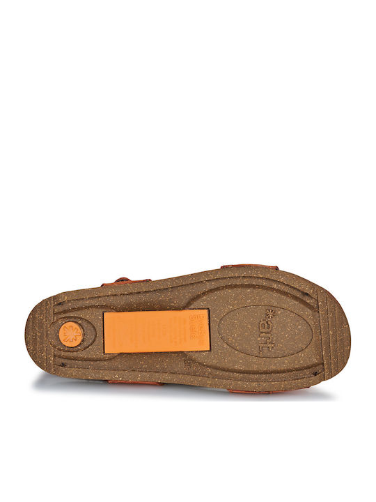 Flache Sandalen für Damen in Braun Farbe