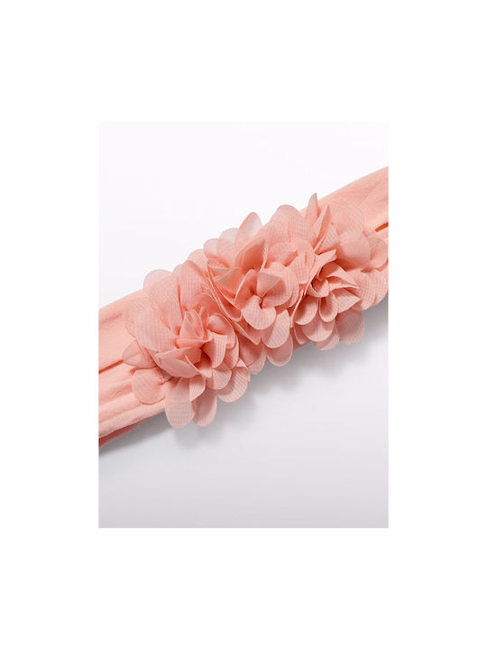 Abel Lula Flower Headband Girl Salmon