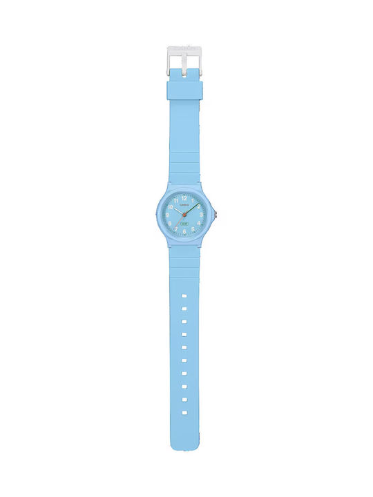 Casio Women's Watch with Turquoise Rubber Strap