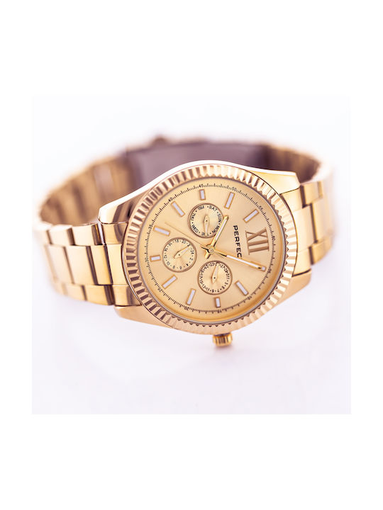 Perfect Womens Watch 40mm Battery with Pink Gold Metal Strap S383-05 zp546c + Box