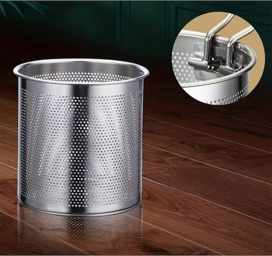 Deep Fryer Zola Stainless Steel Multifunctional Removable Sieve Solid Handle Diameter 13 Cm S