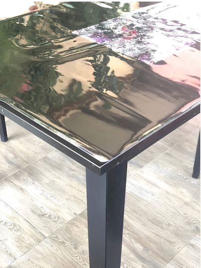 Transparent Silicone Tablecloth 100x100 Cm Thickness 1.2 Mm Glass-like Appearance