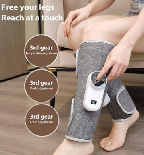 Set 2 Power Track Portable Calf Massager Pain Relief Air Compression Technology Lcd Screen 3 Adjustable Settings Dispozitiv de masaj pentru corp