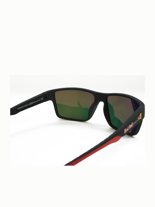 Red Bull Spect Unisex Sunglasses with Black Plastic Frame and Orange Mirror Lens