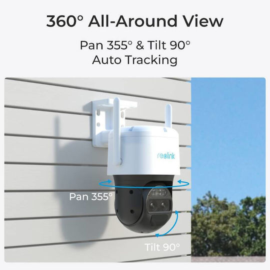 Reolink Trackmix IP Surveillance Camera 4G Full HD+ 4MP Waterproof Battery Powered with Two-Way Communication