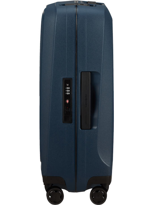Samsonite Essens Spinner Valiză De Călătorie De Cabină Tough Albastră Cu 4 Roți Înălțime 55 Cm