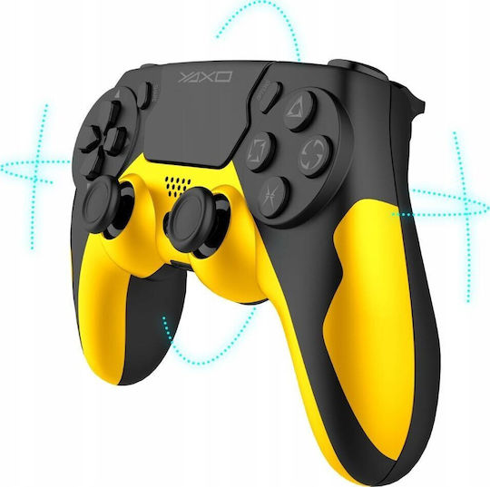 Yaxo Hornet Fury Wireless Gamepad pentru PC / PS4 Galben