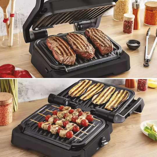 Tefal Gc Επιτραπέζια Ηλεκτρική Ψησταριά Σχάρας 2100W με Καπάκι