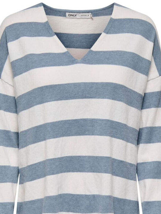 Only Πουλόβερ Windword Blue-white Stripes 15340735