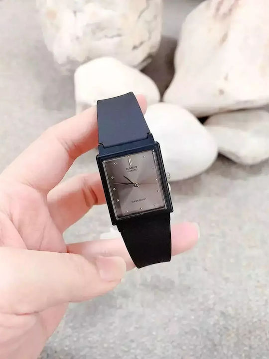 Casio Classic Herrenuhr 27mm Batterie mit Schwarz Kautschukarmband
