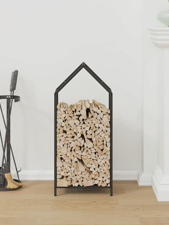 vidaXL Brennholz Inox Regal Holzlagerung 40x25x90cm