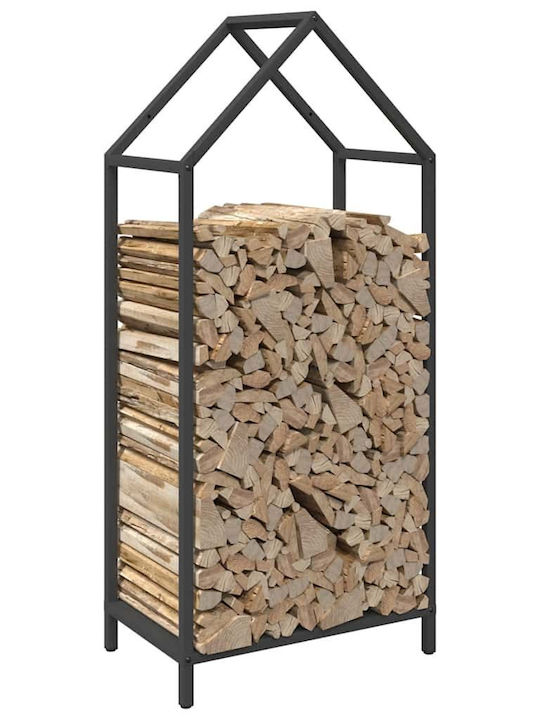 vidaXL Brennholz Inox Regal Holzlagerung 40x25x90cm