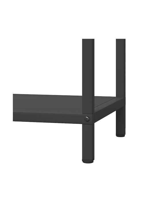 vidaXL Brennholz Inox Regal Holzlagerung 40x25x90cm