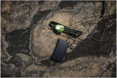 GP Batteries Rechargeable Headlamp LED IPX6 with Maximum Brightness 500lm Green