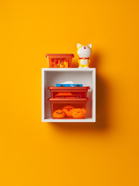 Moxom Plastic Storage Box with Lid Transparent 12.5lt 1pcs