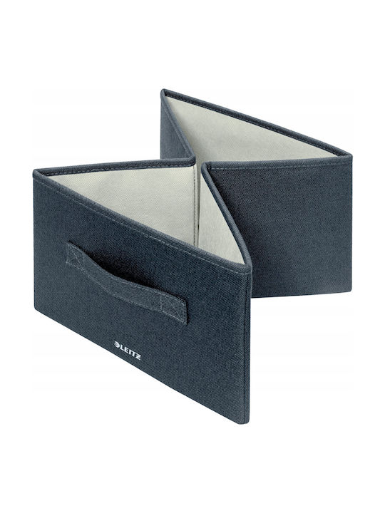 Leitz Fabric Storage Box with Lid Gray 28.5x38x20cm 2pcs