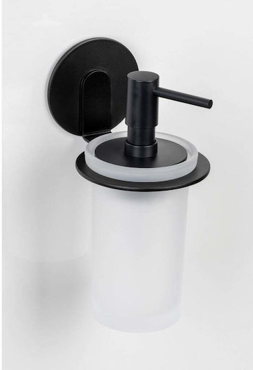 Wenko Dispenser Γυάλινο Μαύρο 150ml