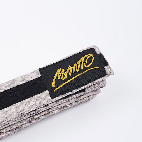 Manto Bjj Kids Belt Tag Grey Black M00