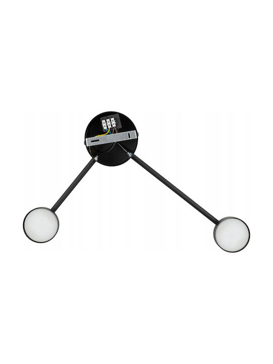 TK Lighting Μοντέρνο Φωτιστικό Τοίχου με Ντουί GX53 Μαύρο