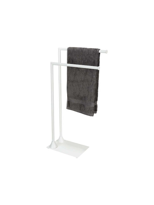 Wenko Bathroom Hook Wall-Mounted Single Towel Rack Inox White