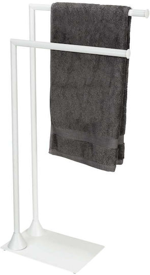 Wenko Bathroom Hook Wall-Mounted Single Towel Rack Inox White