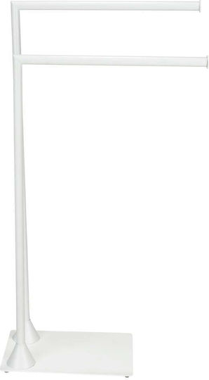 Wenko Bathroom Hook Wall-Mounted Single Towel Rack Inox White