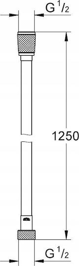 Смесителен маркуч Grohe Silverflex 1250 мм 1/2 X1/2 28362001