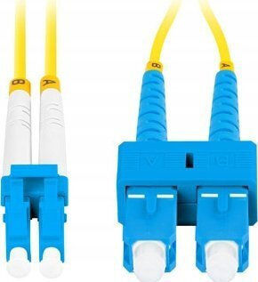 Lanberg Optische Faser Ethernet-Netzwerkkabel 0.5m Gelb 1Stück