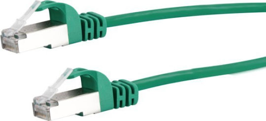 Schwaiger S/FTP Cat.6 Gigabit Network Cable Ethernet 1m Green
