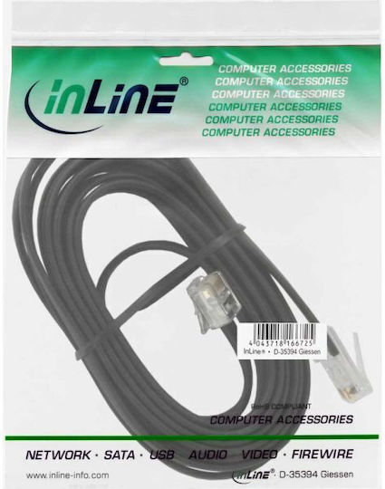 InLine U/UTP Καλώδιο Δικτύου Ethernet 3m Μαύρο