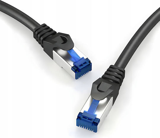 Montis S/FTP Cat.6a (Gigabit) Καλώδιο Δικτύου Ethernet 25m Μαύρο