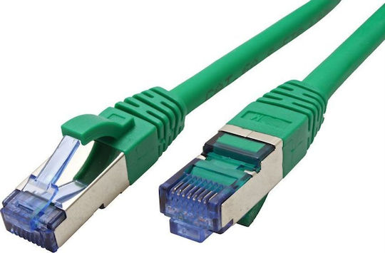 Value S/FTP Cat.6a Ethernet Network Cable 0.5m Green 1pcs