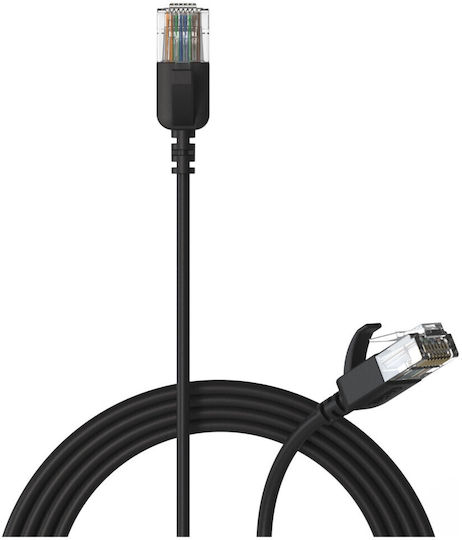 Procab U/UTP Cat.6a (Gigabit) Καλώδιο Δικτύου Ethernet 5m Μαύρο