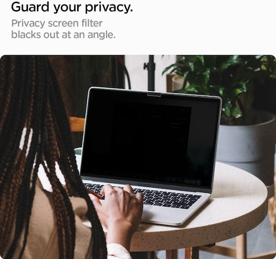 Spigen Sgp Schutzglas Safeview Privacy 9H Glas.tr Slim 1 Pack Apple MacBook Pro 16" M4 2024/M3 2023 M2 2023/M1 2021 Afl06157