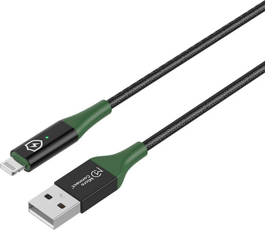 Microconnect USB-A to Lightning Cable Μαύρο 2m