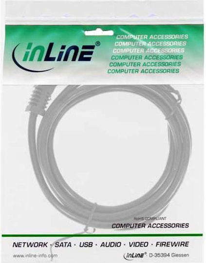 InLine Schuko / IEC C13 - Schuko / IEC C13 Cable 1.8m Γκρι 16647A
