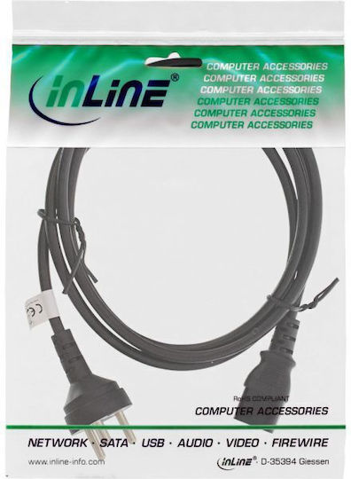 InLine IEC C13 - IEC C13 Cable 1.8m Black (16652K)
