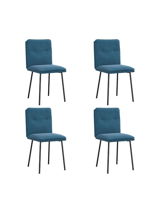 Stühle Speisesaal Blue 4Stück 45x54x83cm