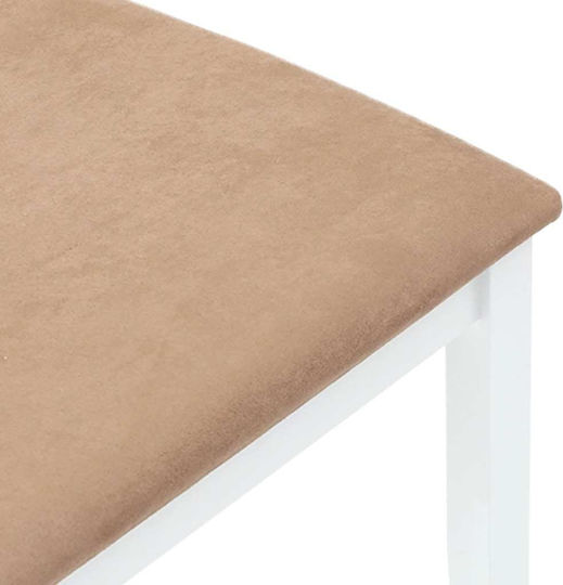 Scaune Sala de mese Lemn Alb 2buc 41x48.5x101buc